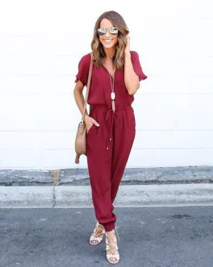 Judy Reilly Fabulous Jumpsuit Romper With Adjustable Waist