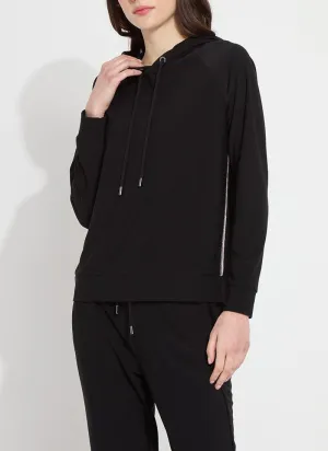 Julia Stretch Crepe Hoodie (Plus Size)