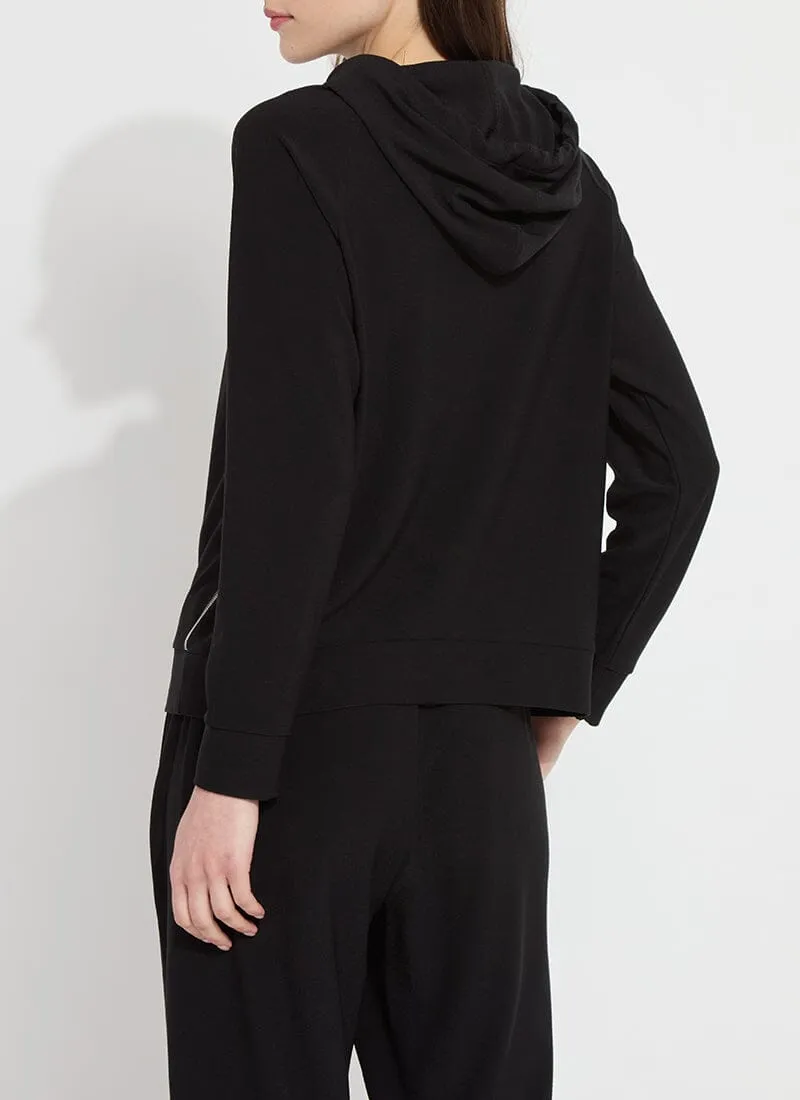 Julia Stretch Crepe Hoodie (Plus Size)