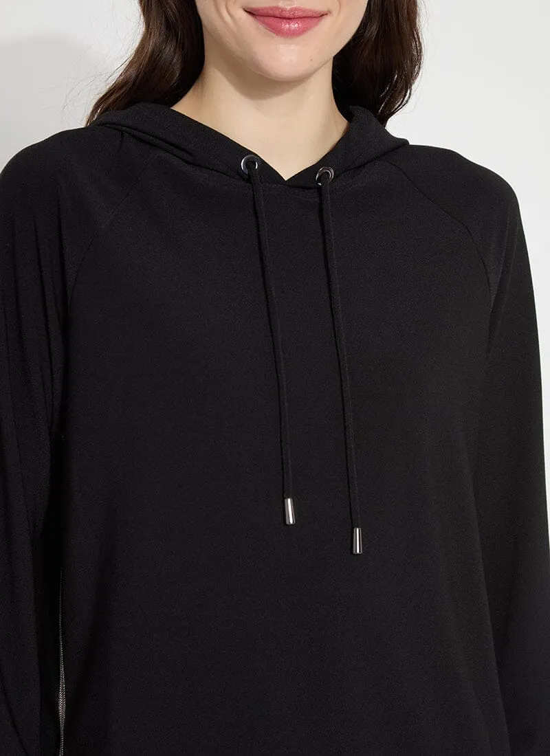 Julia Stretch Crepe Hoodie (Plus Size)