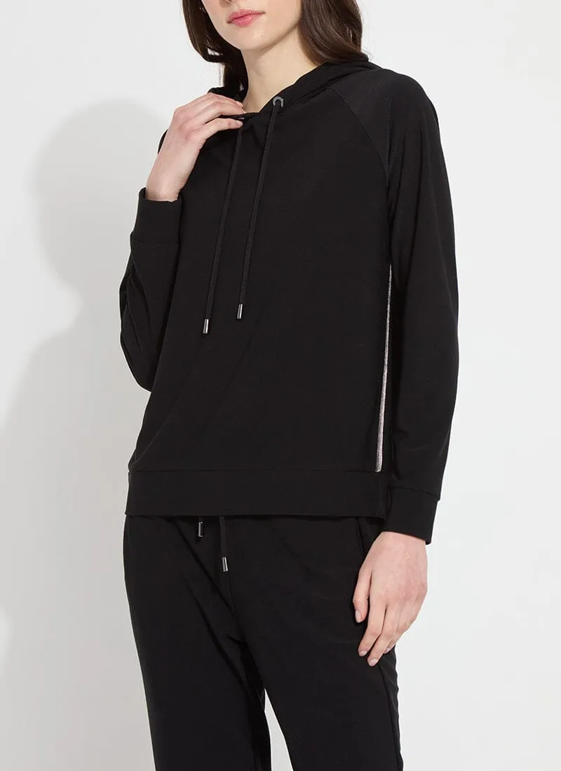 Julia Stretch Crepe Hoodie (Plus Size)