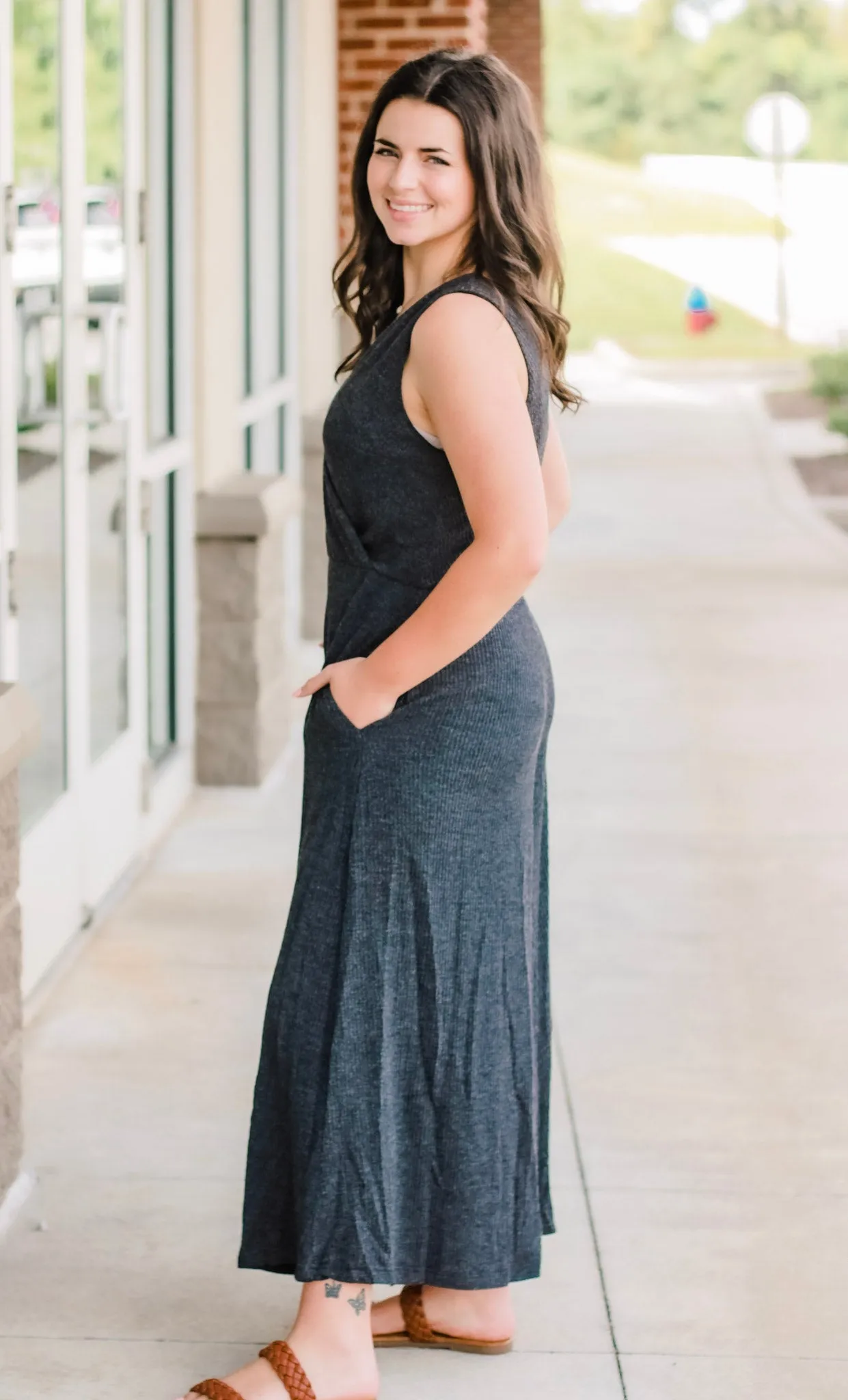 Jump Into Fall in Charcoal