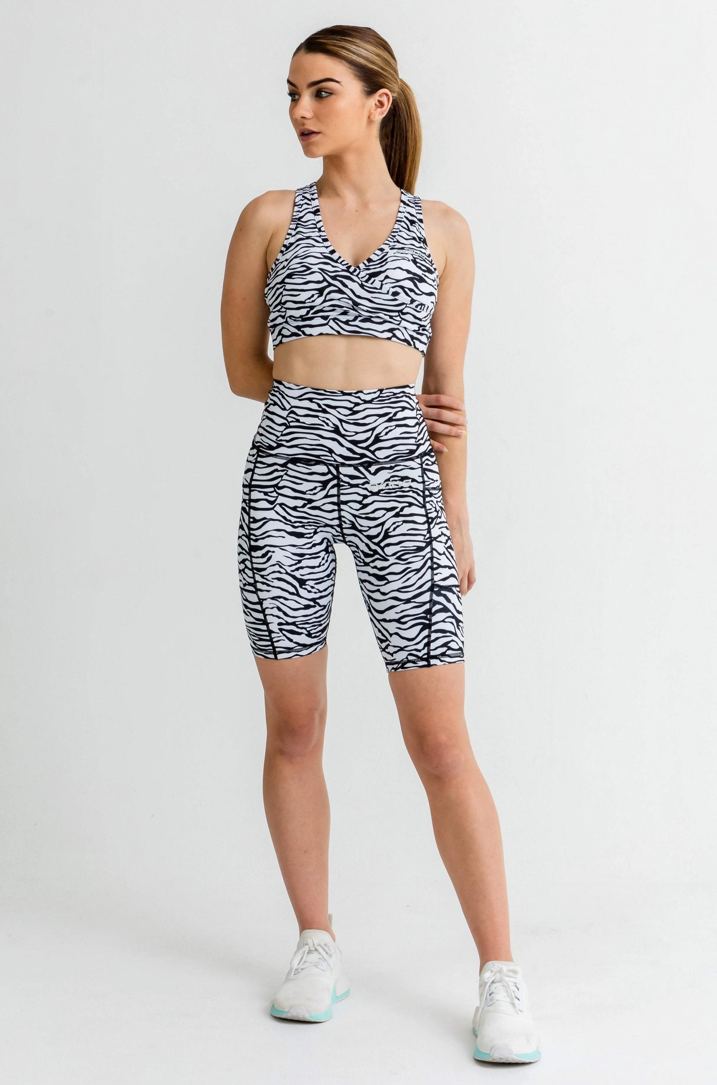 Jungle Bike Shorts - Zebra