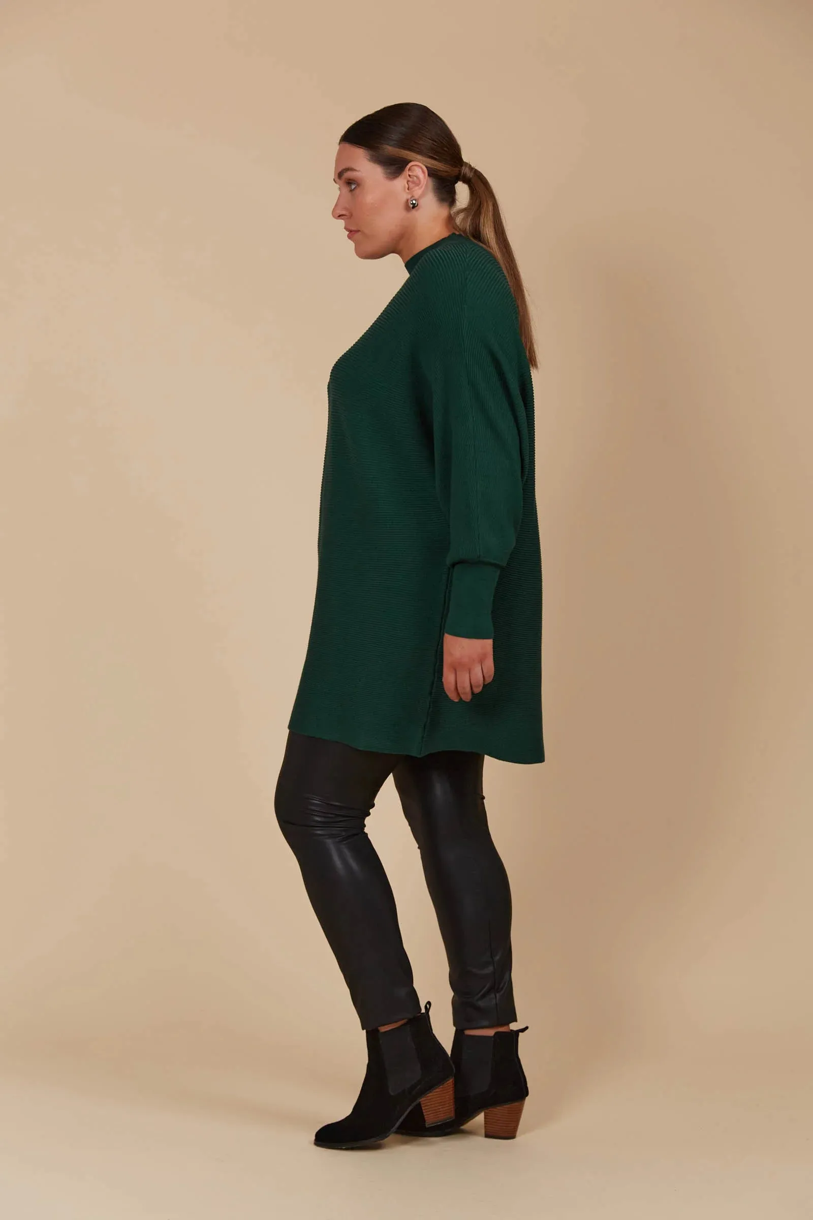 Juno Relaxed Jumper - Pine