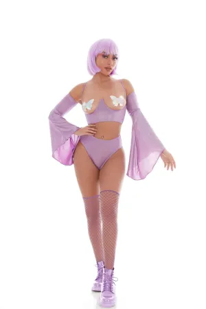 KandiHouse Holo Hun 5pc Set - Medium/large - Purple