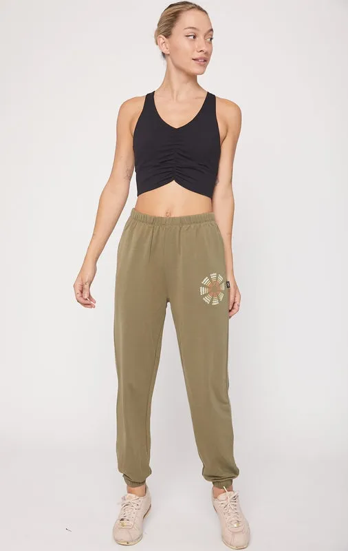 Karma Graphic Viscose Blend Sweatpants