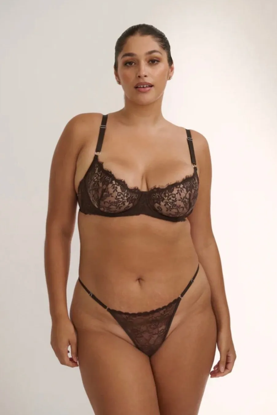 Kat The Label Maverick Underwire Bra Espresso