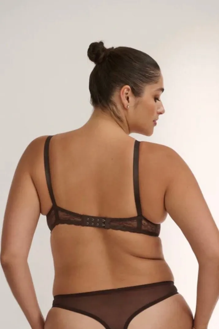 Kat The Label Maverick Underwire Bra Espresso
