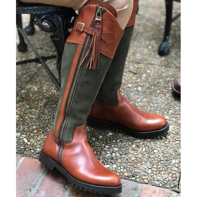 Kevin's Ladies Leather & Suede Country Boot
