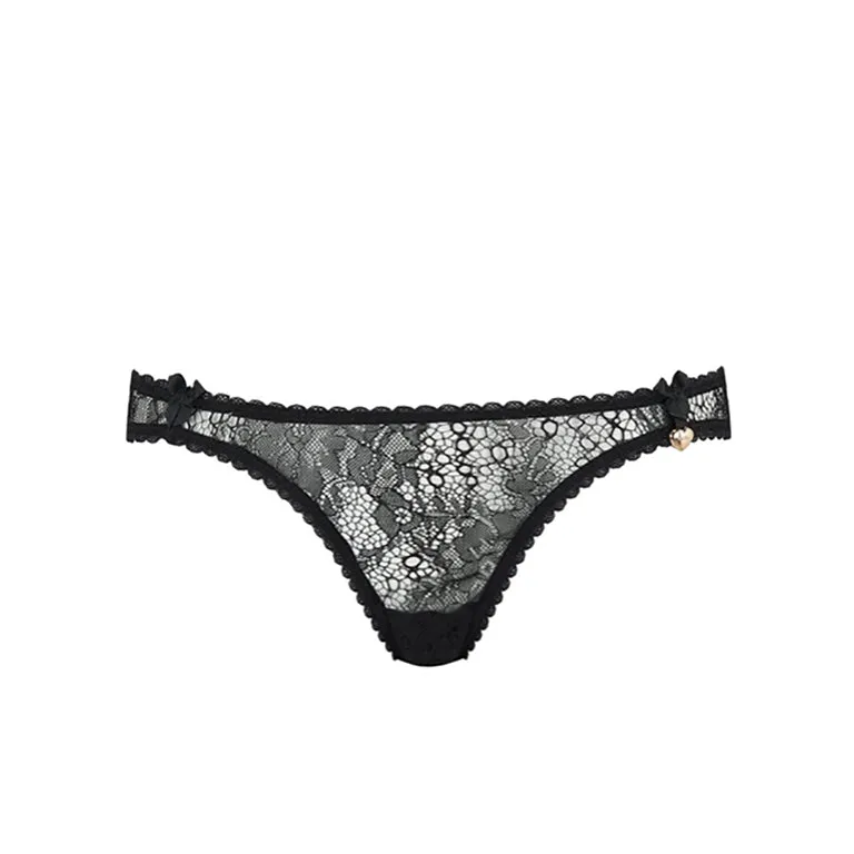 Knickerworld | Black Lace Peep