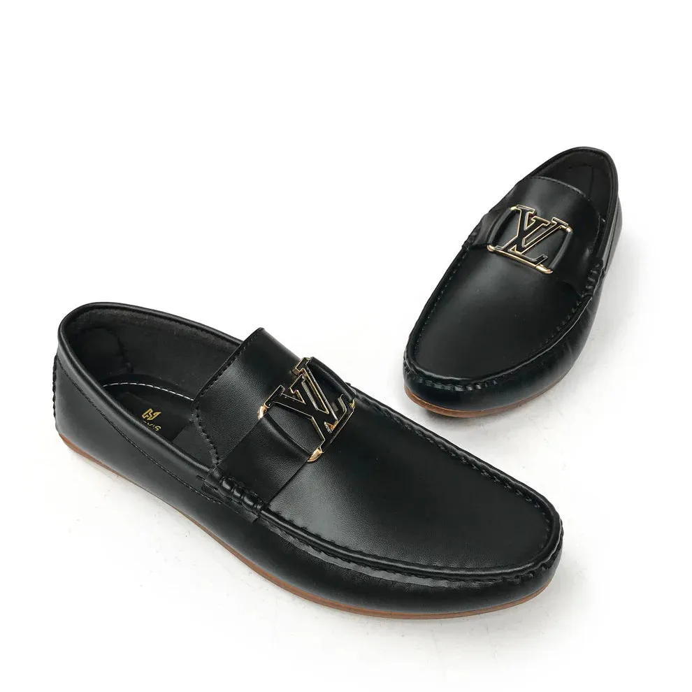 L-V BLACK LOAFFERS