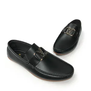 L-V BLACK LOAFFERS