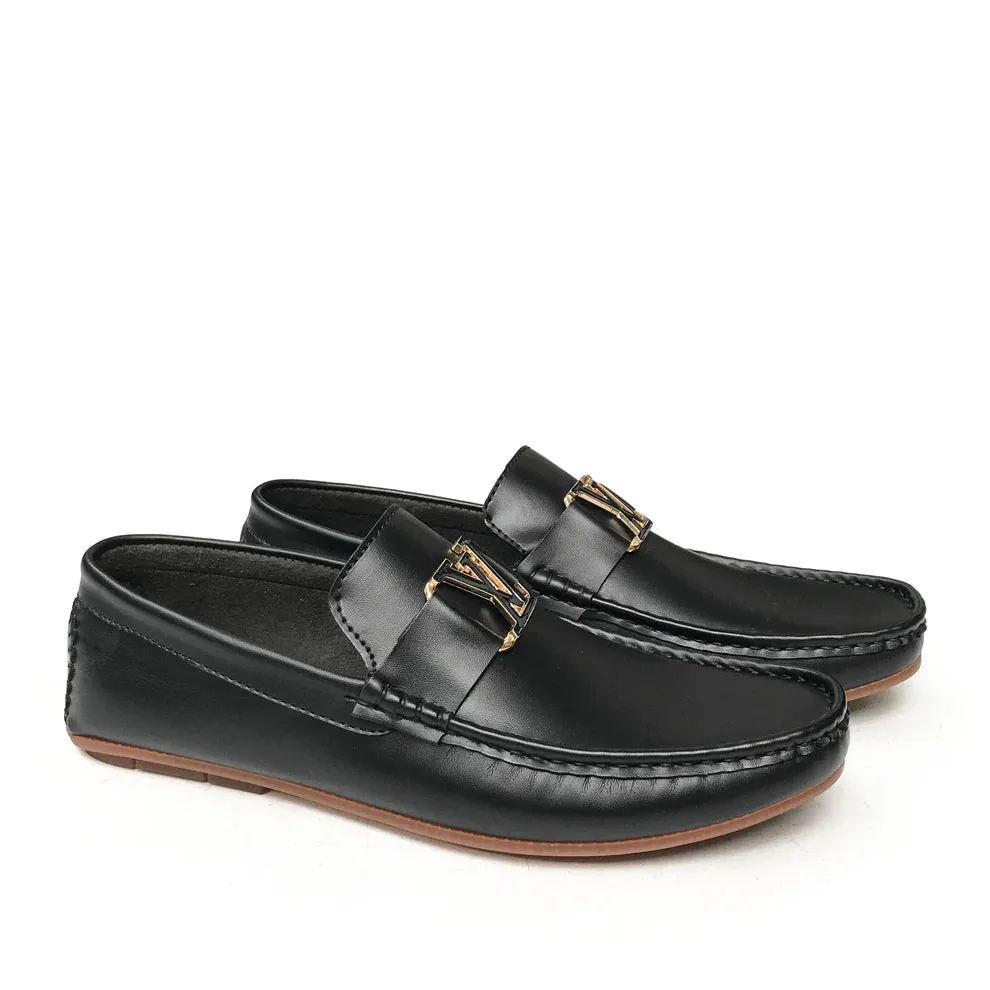 L-V BLACK LOAFFERS