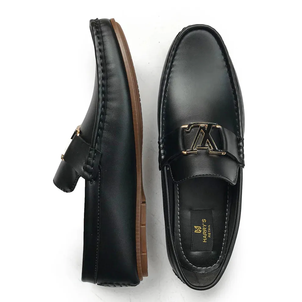 L-V BLACK LOAFFERS