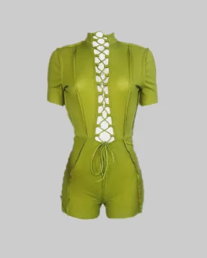 Lace Me Down - Green
