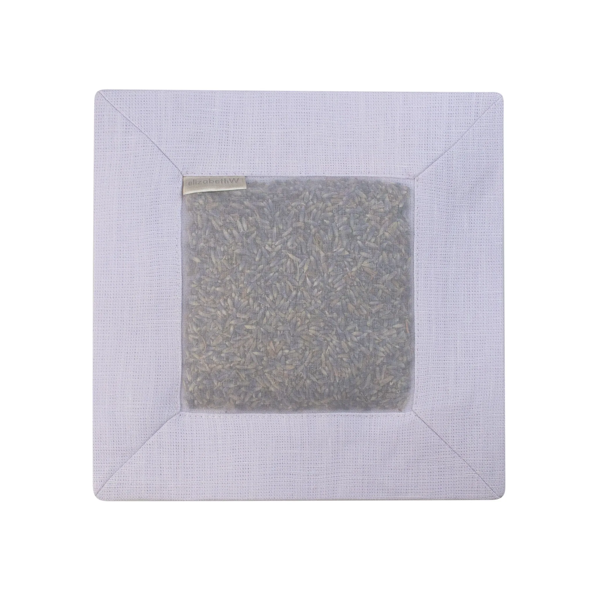 Lavender Square Sachet Purple Linen