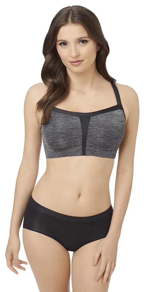 Le Mystère Charcoal Heather Hi-Impact Sport Bra 920