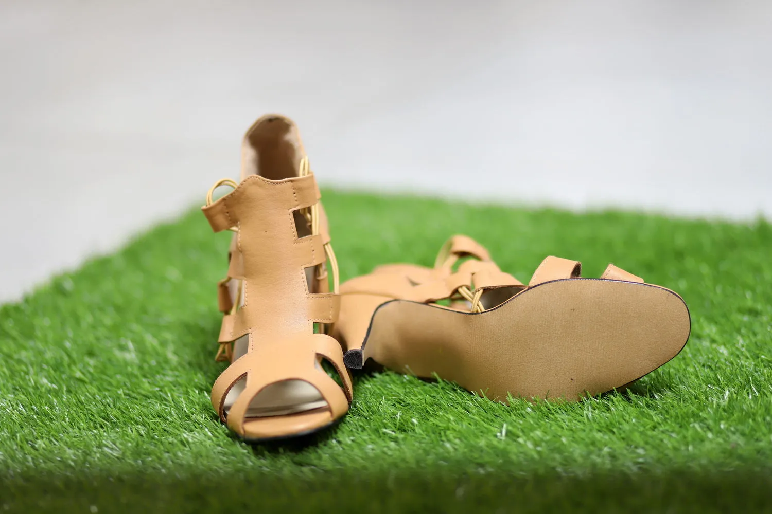 Leather Gladiator Boots Design ZA030