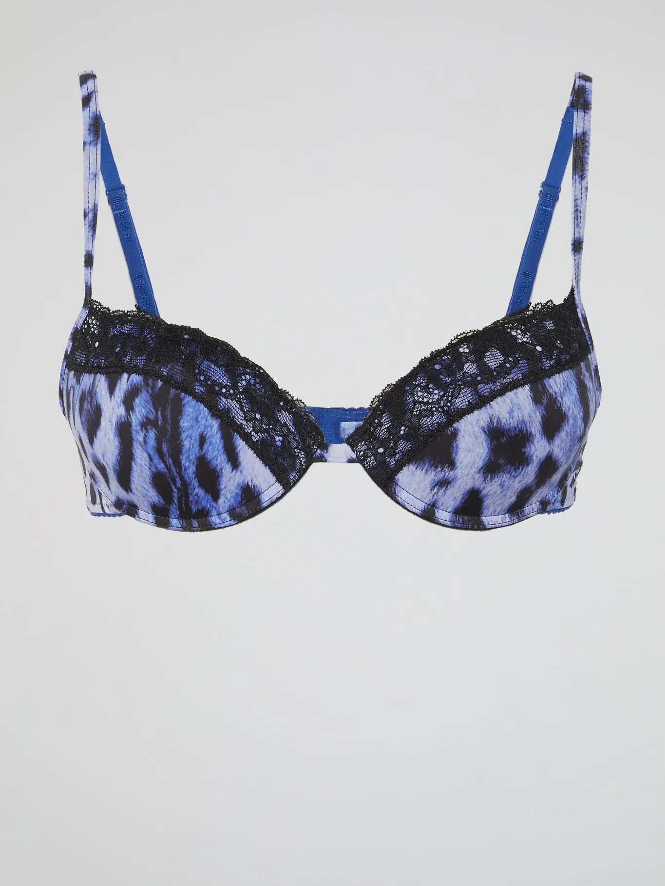 Leopard Print Lace Detail Bra