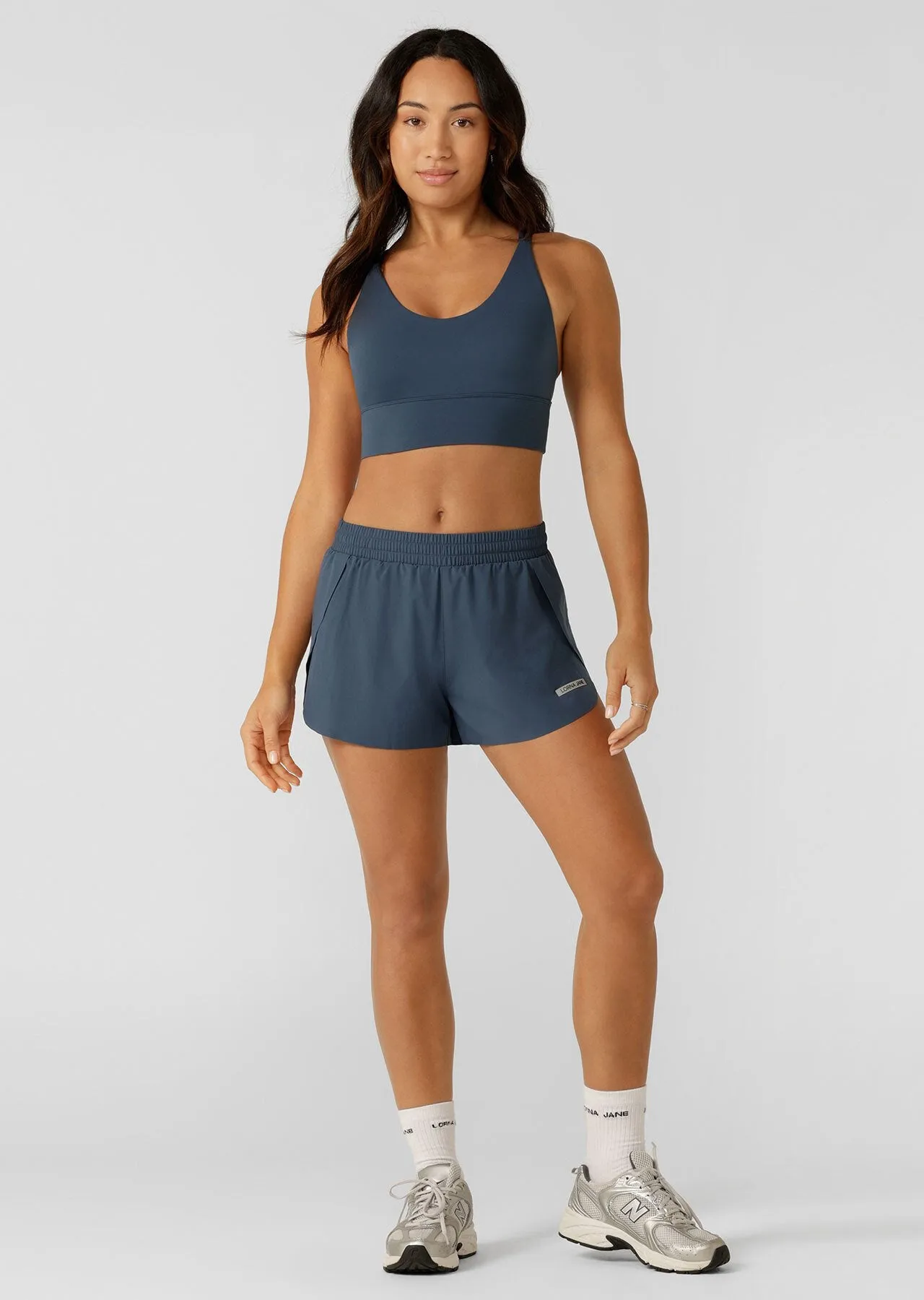 Lightspeed Phone Pocket Run Short | Pale Indigo