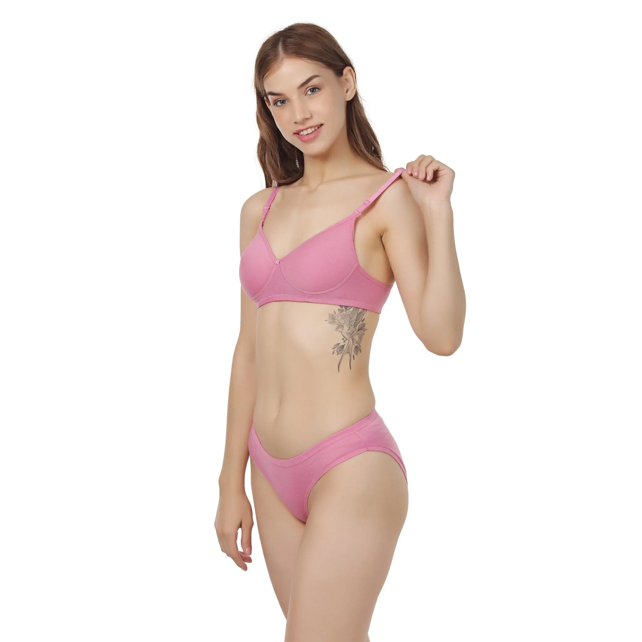 Liigne Padded Everyday Bra Panty Set For Women