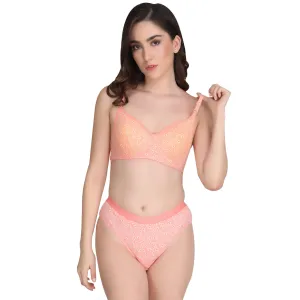 Liigne Small Flower Printed Everyday Bra Panty Set
