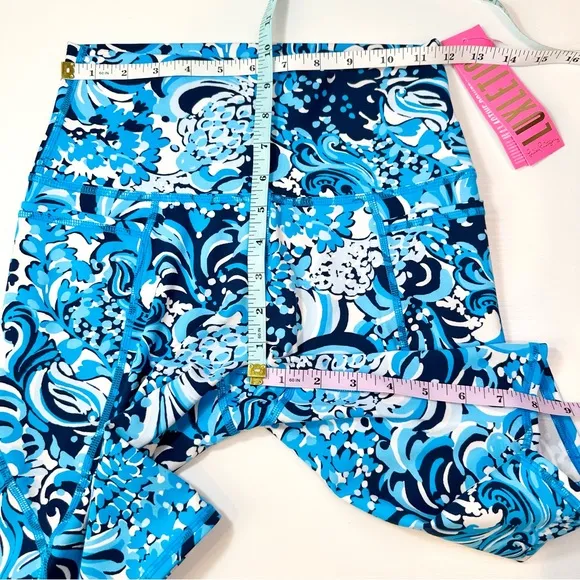 Lilly Pulitzer UPF 50  Luxletic 8&quot; South Beach High Rise Bike Short Mermazing