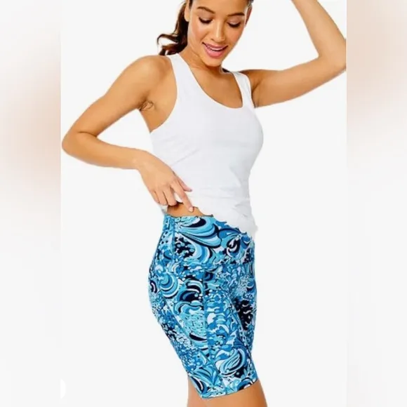 LILLY PULITZER UPF 50 South Beach High Risen Bike Shorts