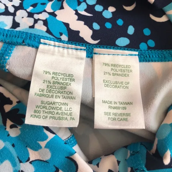 LILLY PULITZER UPF 50 South Beach High Risen Bike Shorts