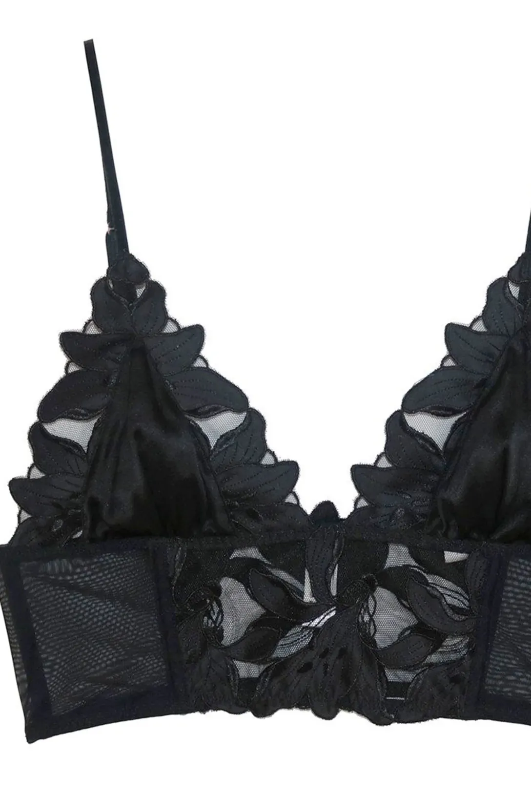 Lily Lace Longline Triangle Bra