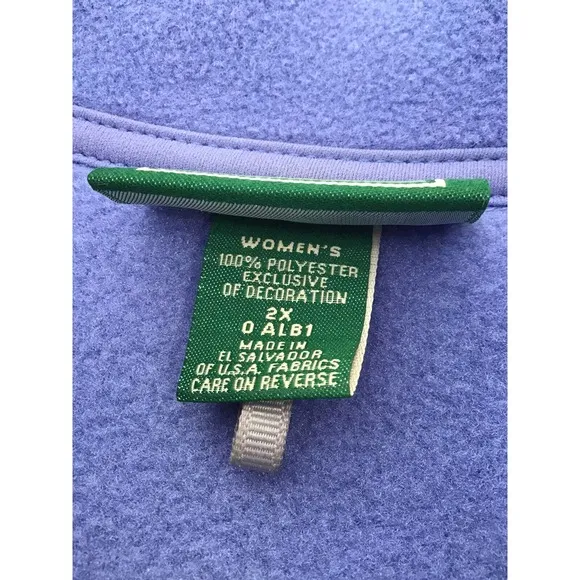 L.L.Bean Polartec Vest Jacket Blue Outdoor Activewear