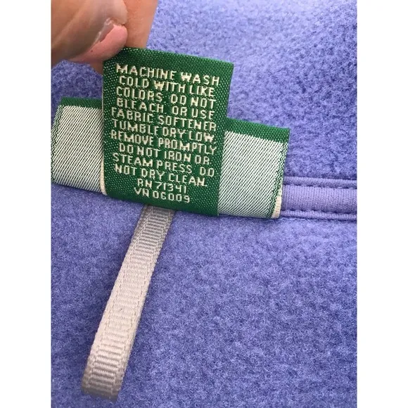 L.L.Bean Polartec Vest Jacket Blue Outdoor Activewear