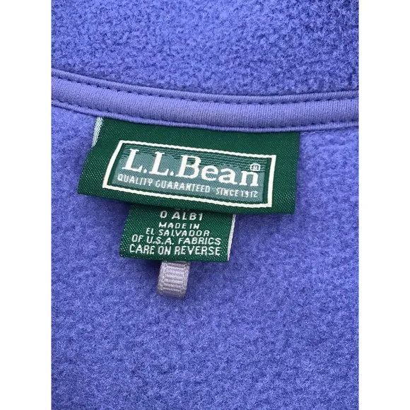 L.L.Bean Polartec Vest Jacket Blue Outdoor Activewear
