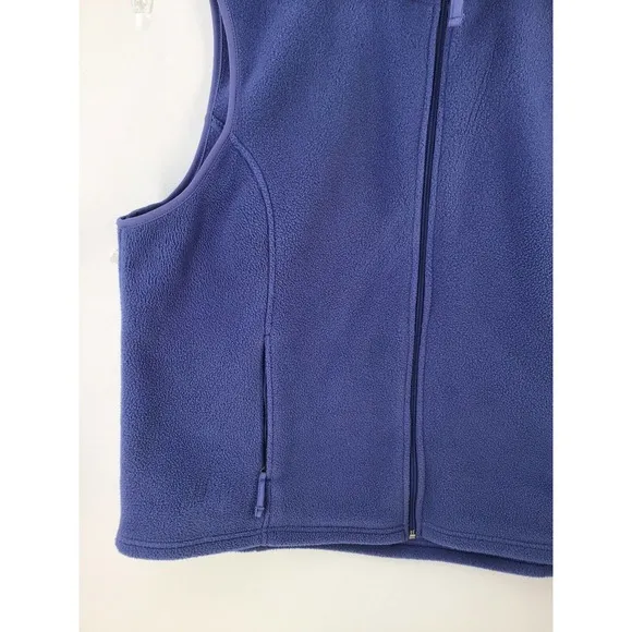 L.L.Bean Polartec Vest Jacket Blue Outdoor Activewear