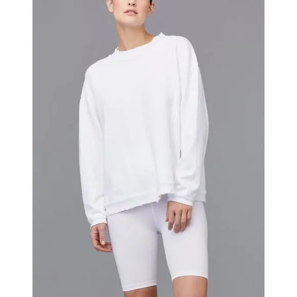 LNA Plain Bike Shorts In White Size L