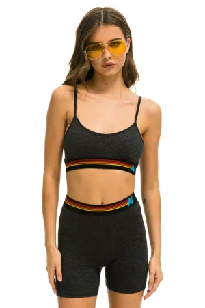 LOGO ADJUSTABLE BRALETTE - CHARCOAL