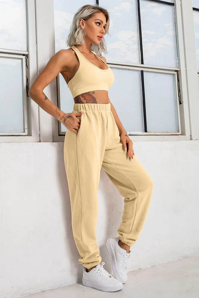 Lola Sweat Pants Set ( Sports Bra   Pants)