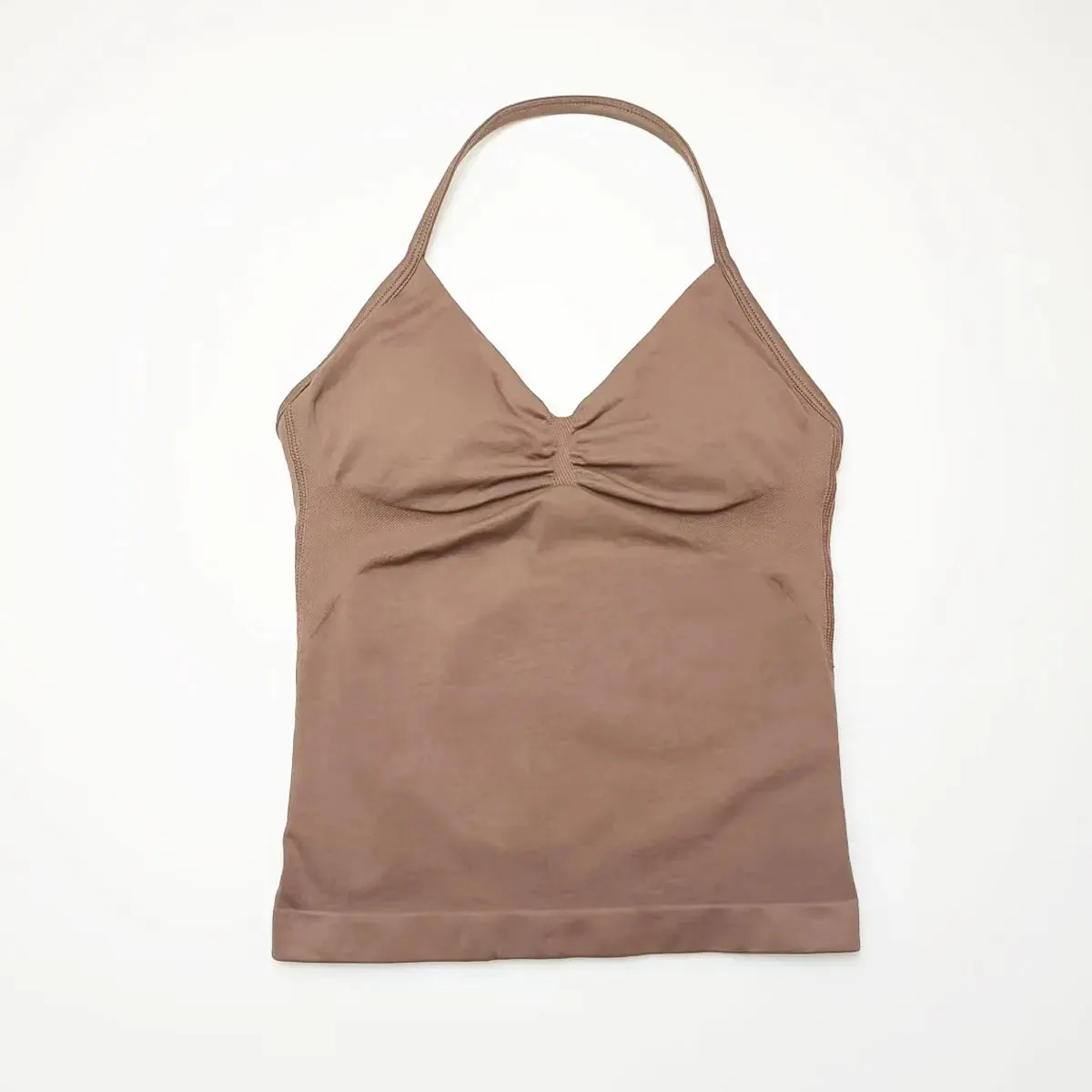 Longline Strappy Sports Tank – Open-Back Yoga & Workout Top