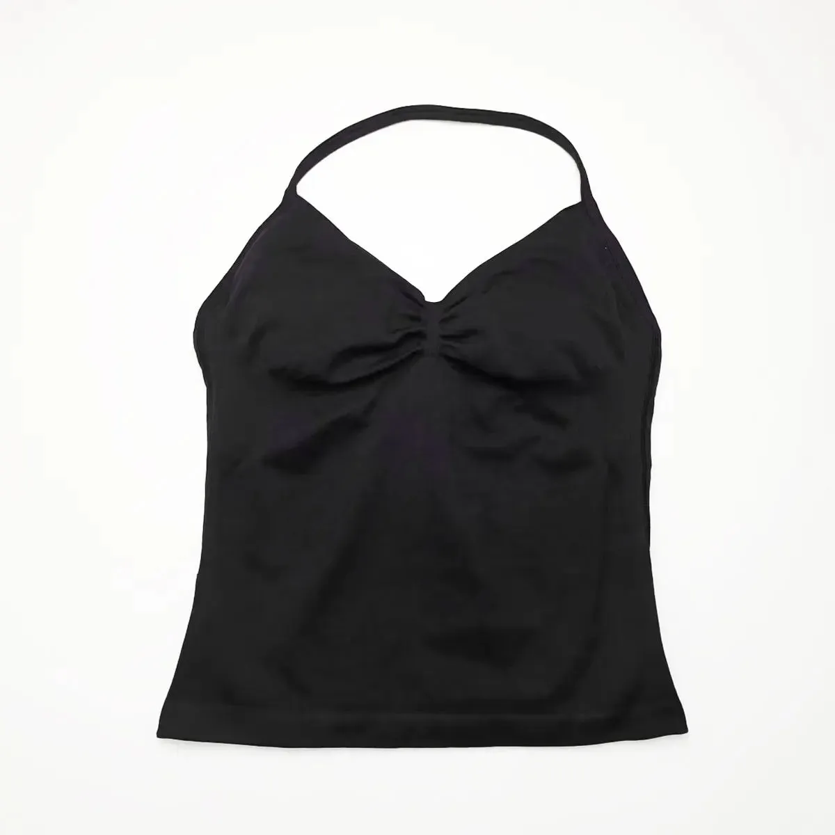 Longline Strappy Sports Tank – Open-Back Yoga & Workout Top