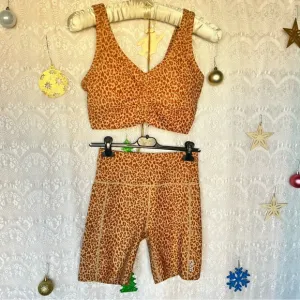Lorna Jane Yoga Shorts and Bra Set Size L