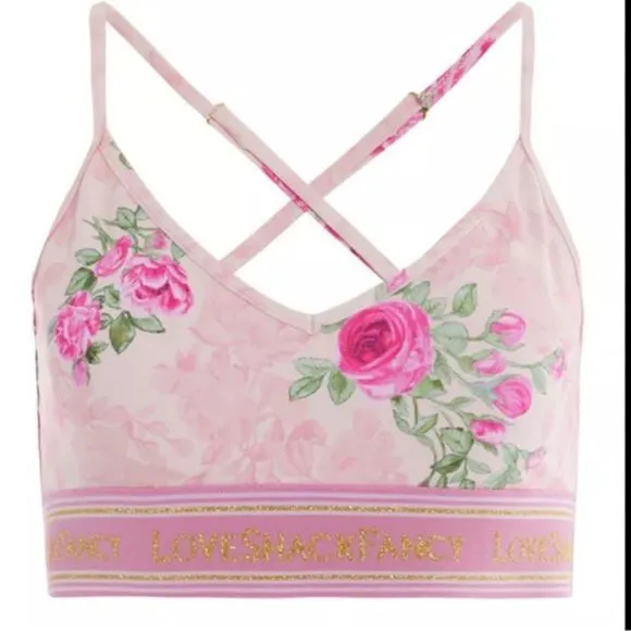 LoveShackFancy Kylin Bra Floral Print Women's XL