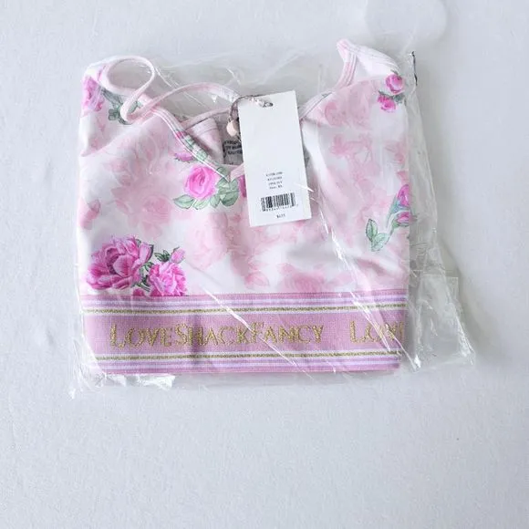 LoveShackFancy Kylin Bra Floral Print Women's XL