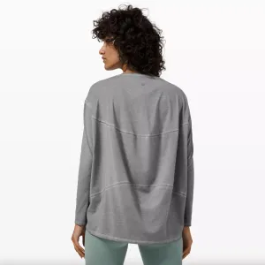 lululemon 2023 back in action long sleeve fade