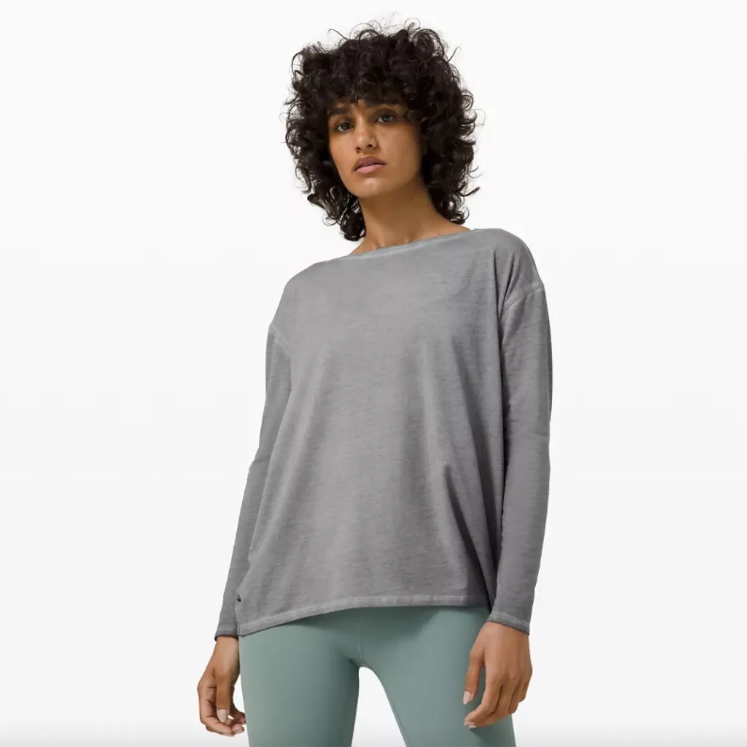 lululemon 2023 back in action long sleeve fade