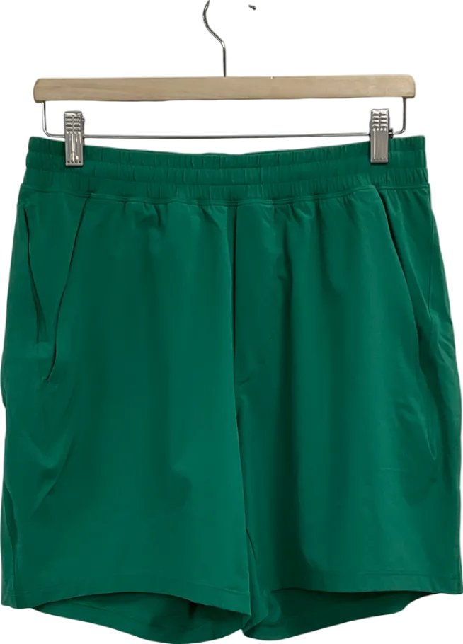 Lululemon Green Pace Breaker Linerless Short 7" UK M