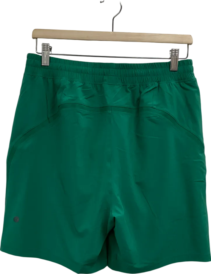 Lululemon Green Pace Breaker Linerless Short 7" UK M