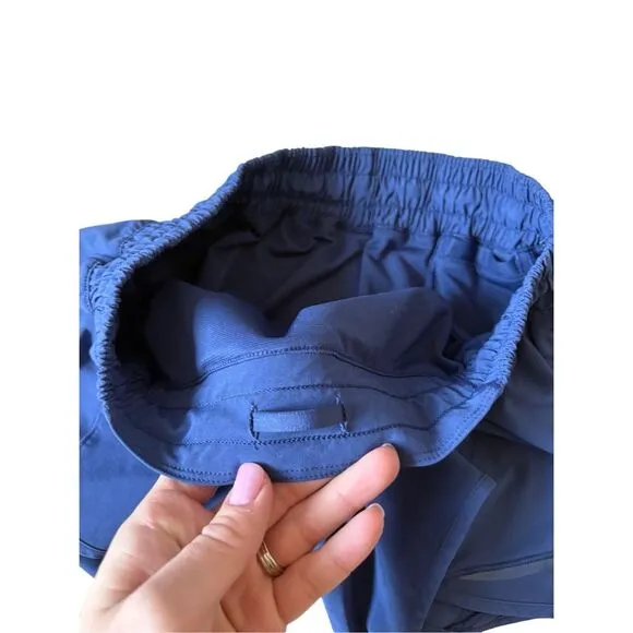 Lululemon Hotty Hot Blue Shorts Low Rise size 6 4” Athletic