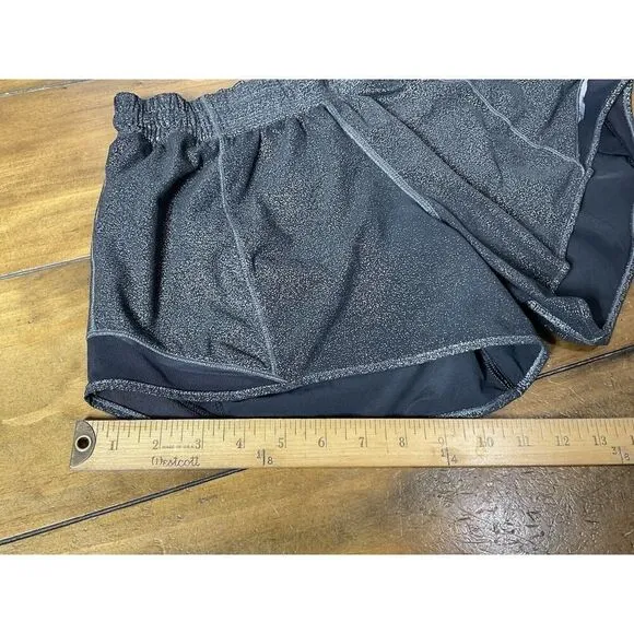 Lululemon Hotty Hot Shorts Metallic Black Size 6