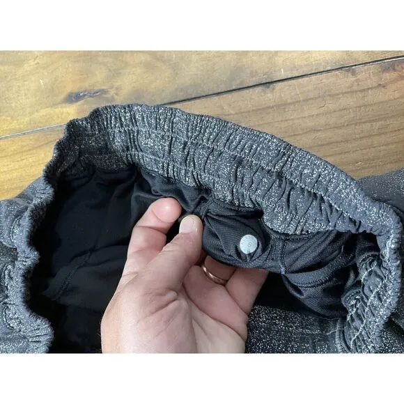 Lululemon Hotty Hot Shorts Metallic Black Size 6
