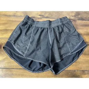 Lululemon Hotty Hot Shorts Metallic Black Size 6
